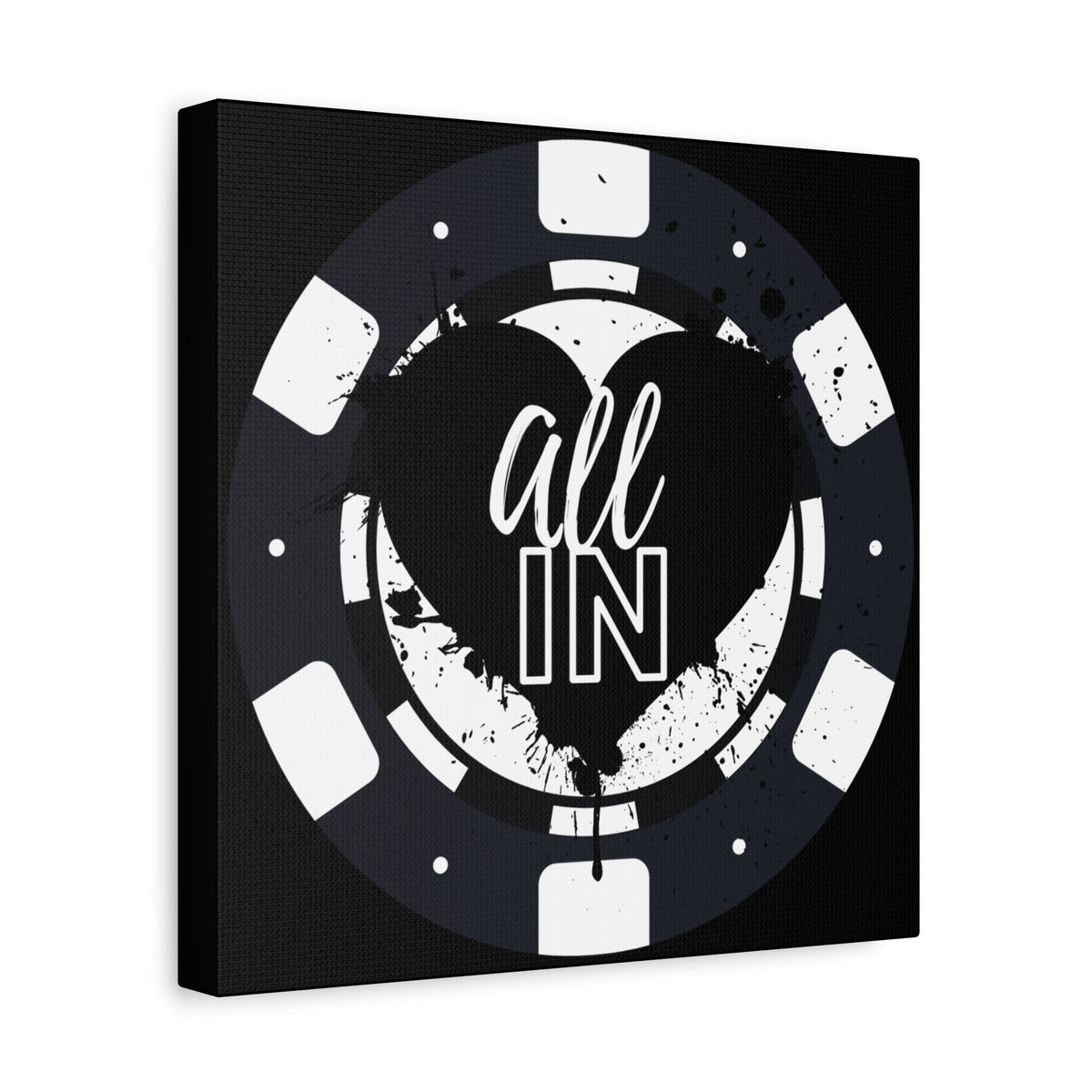 All In Poker Canvas Wall Art