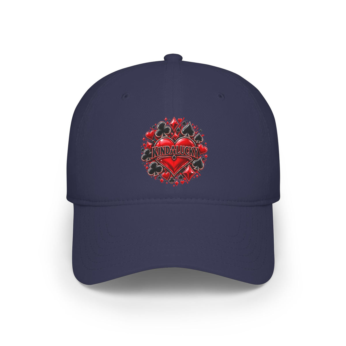 KindaLucky Heart Poker Design Hat