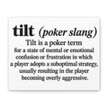 Tilt Slang Poker Canvas Wall Art