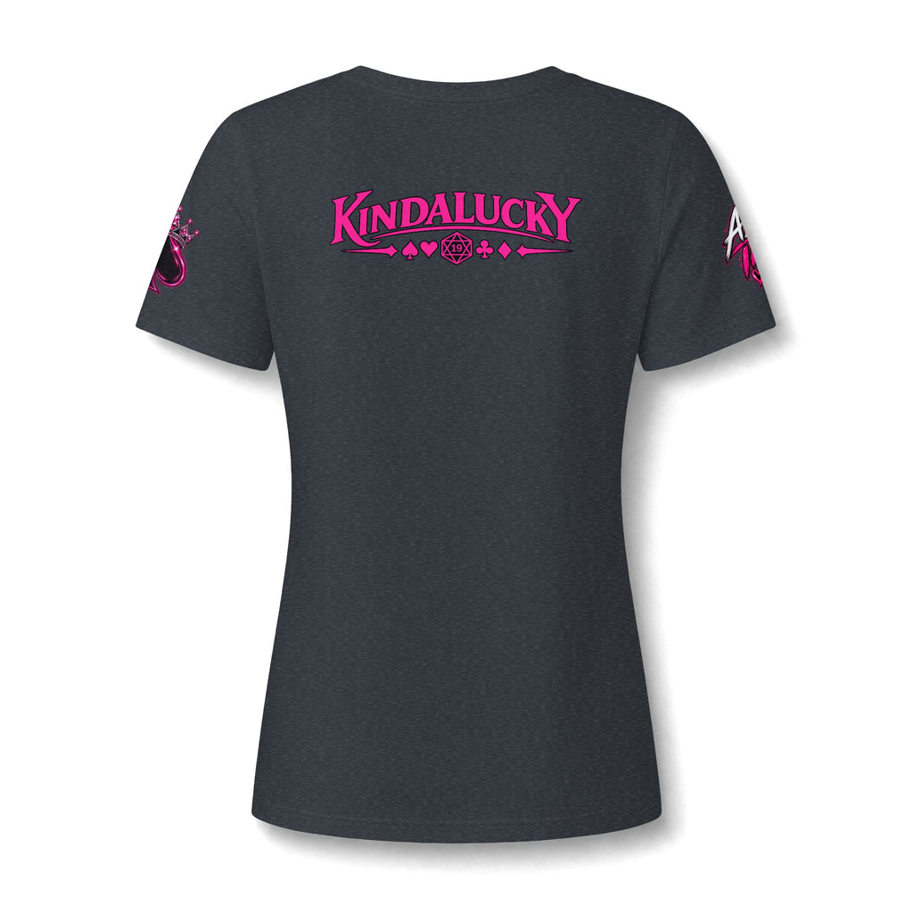 She Came to Play V-Neck Ladies Poker Shirt
