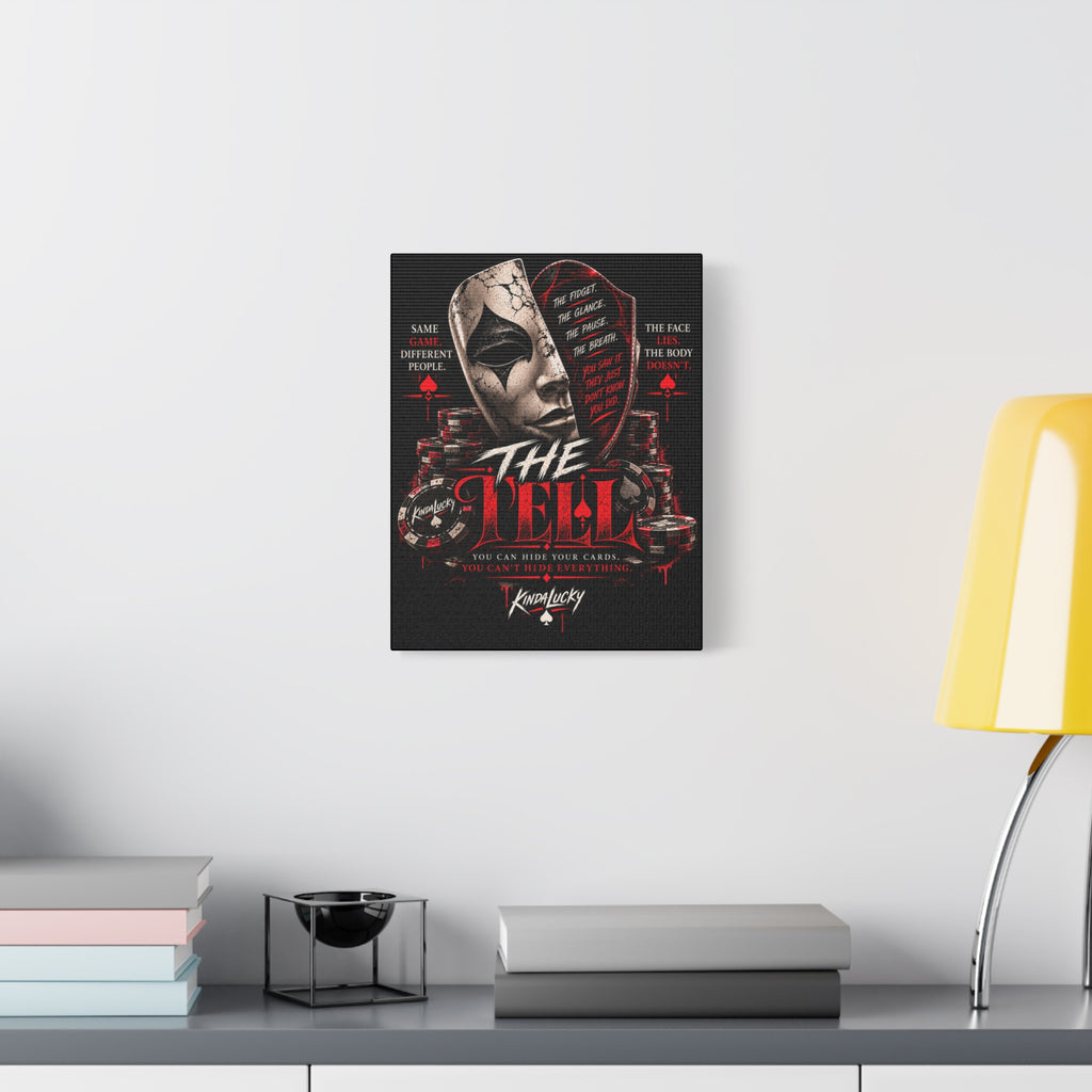 The Tell Poker Wall Art Canvas - Poker Room Wall Art