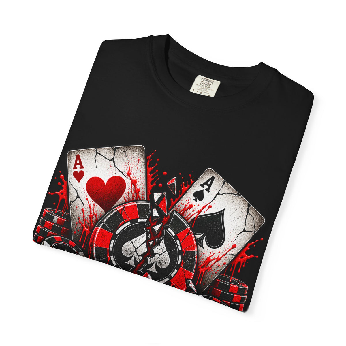 Aces Cracked Poker Bad Beat Poker Shirt