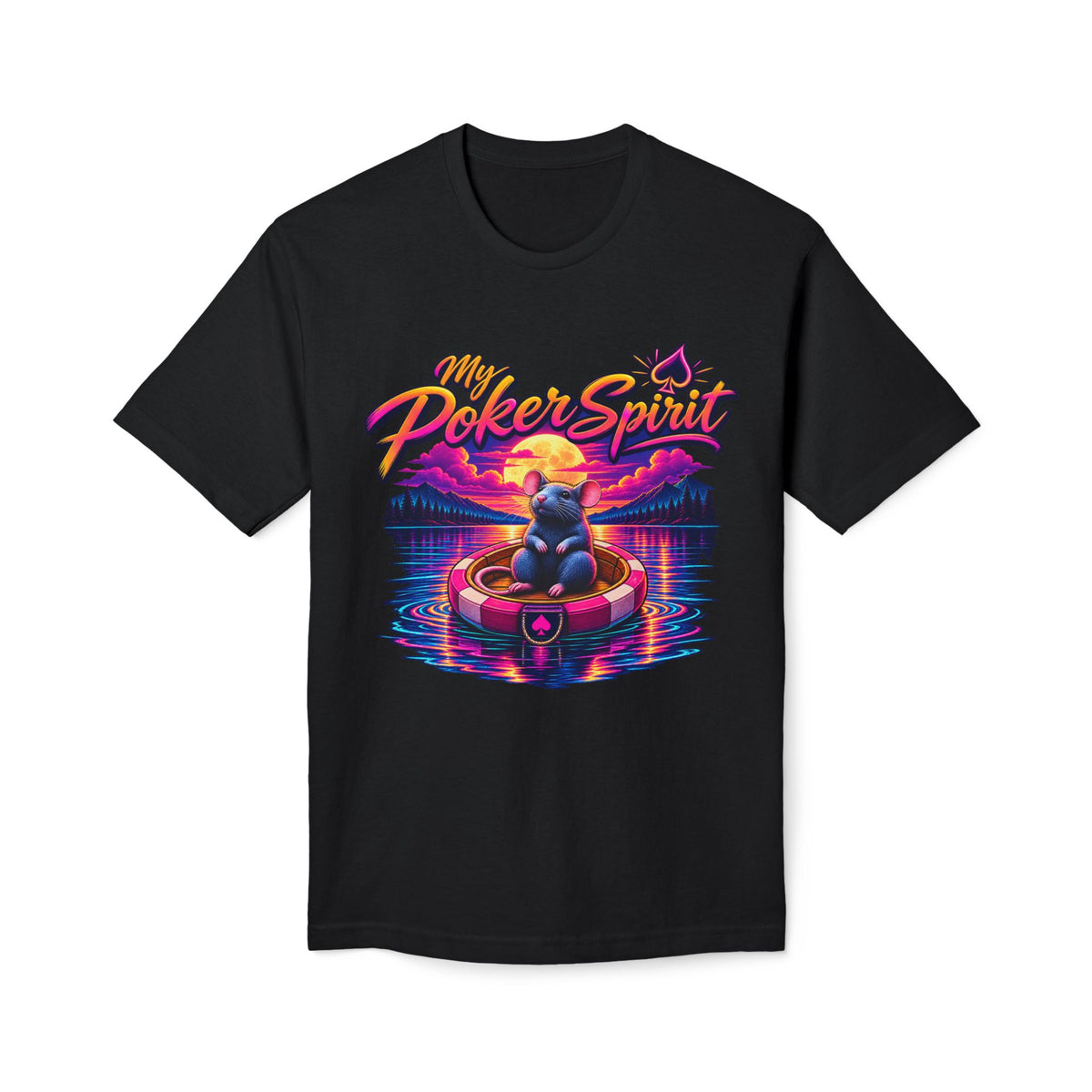 Poker Spirit River Rat Shirt — 'Kindalucky' Retro Casino Graphic Tee