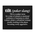 Tilt Slang Poker Canvas Wall Art