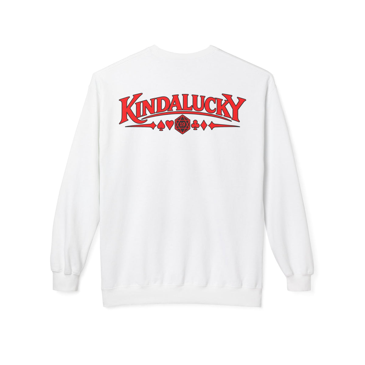 Card-Dead But Still Playing Poker Crewneck Sweatshirt