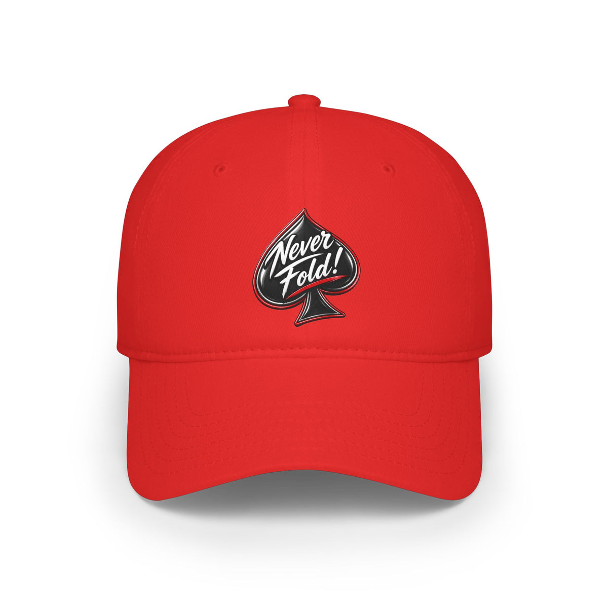 Never Fold Spade Logo cap | Low Profile Baseball Cap