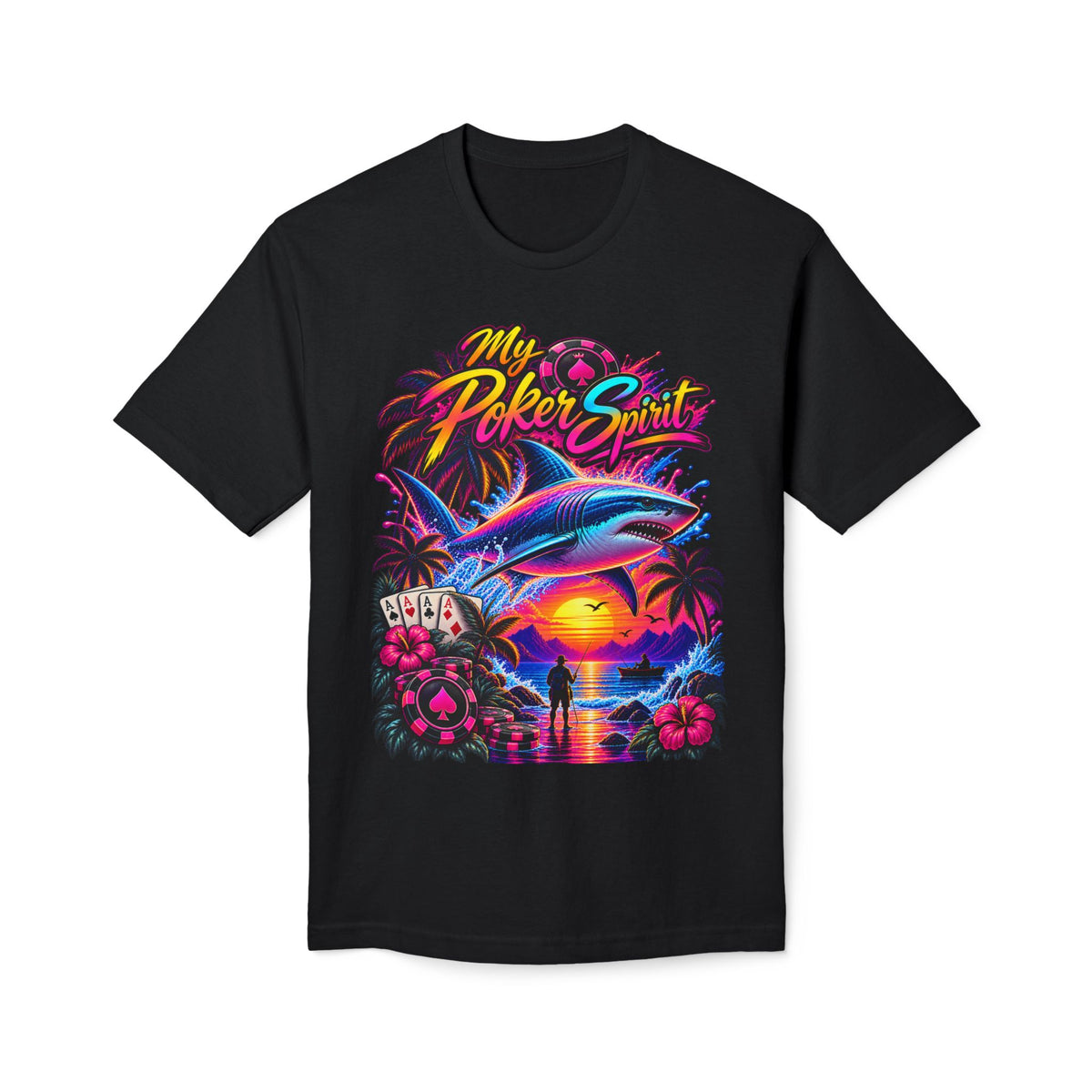 My Poker Spirit Shark Poker Shirt — Kindalucky Card Player Tee