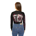 Ladies Aces Poker V-Neck Long Sleeve Shirt