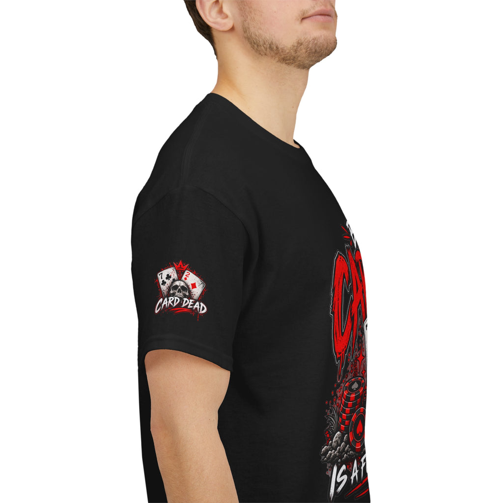 Being Card Dead is a Full Time Job Poker  Shirt | Kindalucky logo sleeves