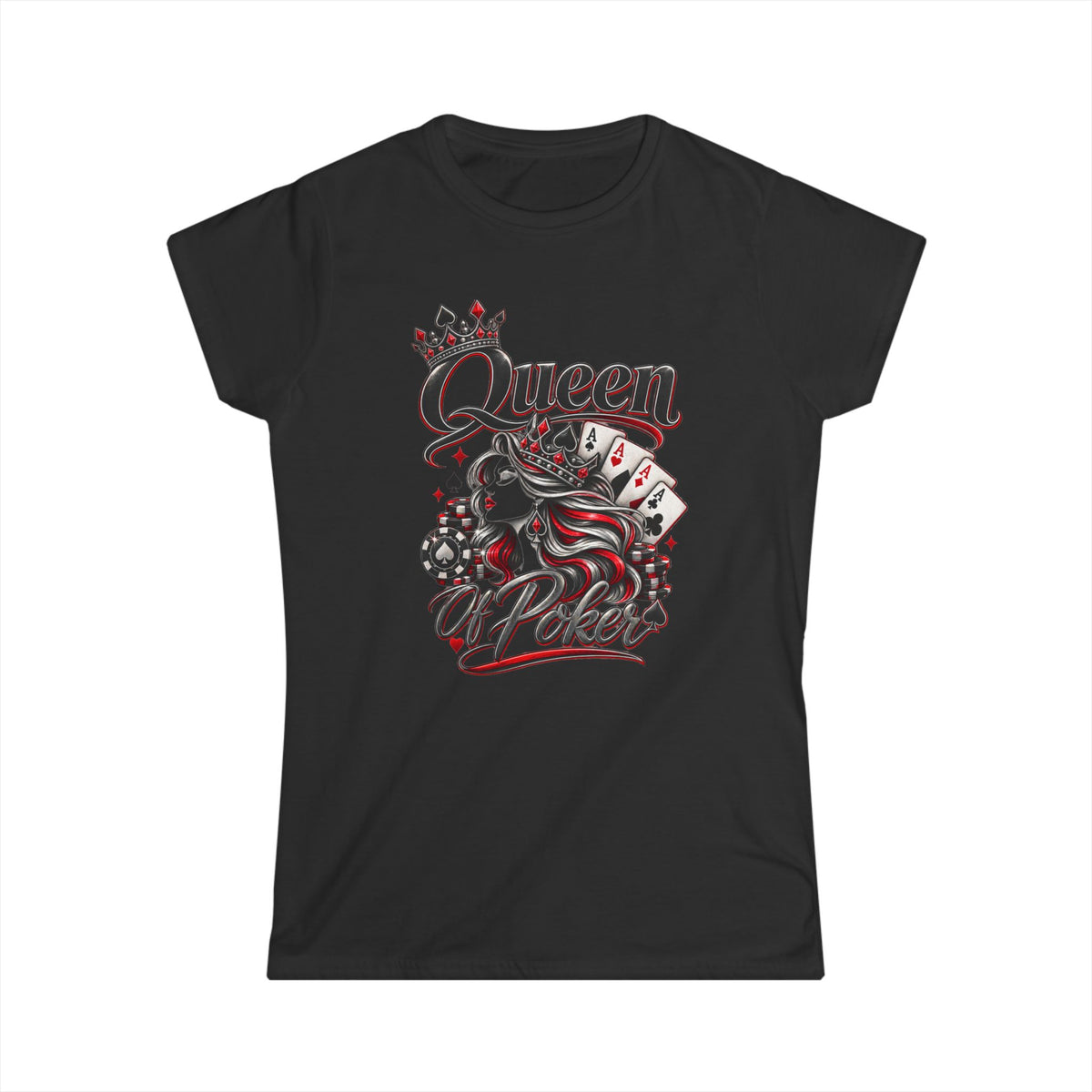 Women in Poker Shirt