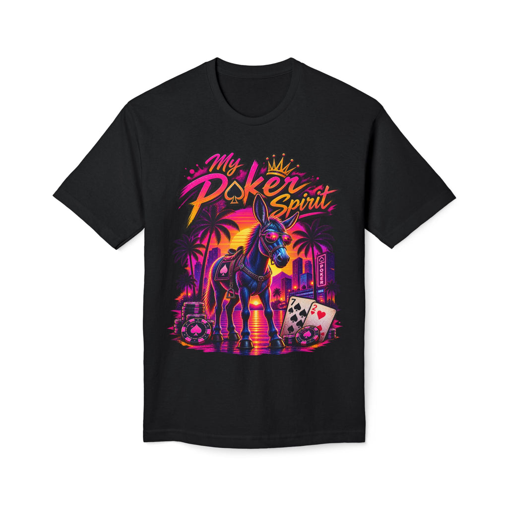Poker Spirit Donkey Shirt — "Kindalucky" Neon Horse Casino Design