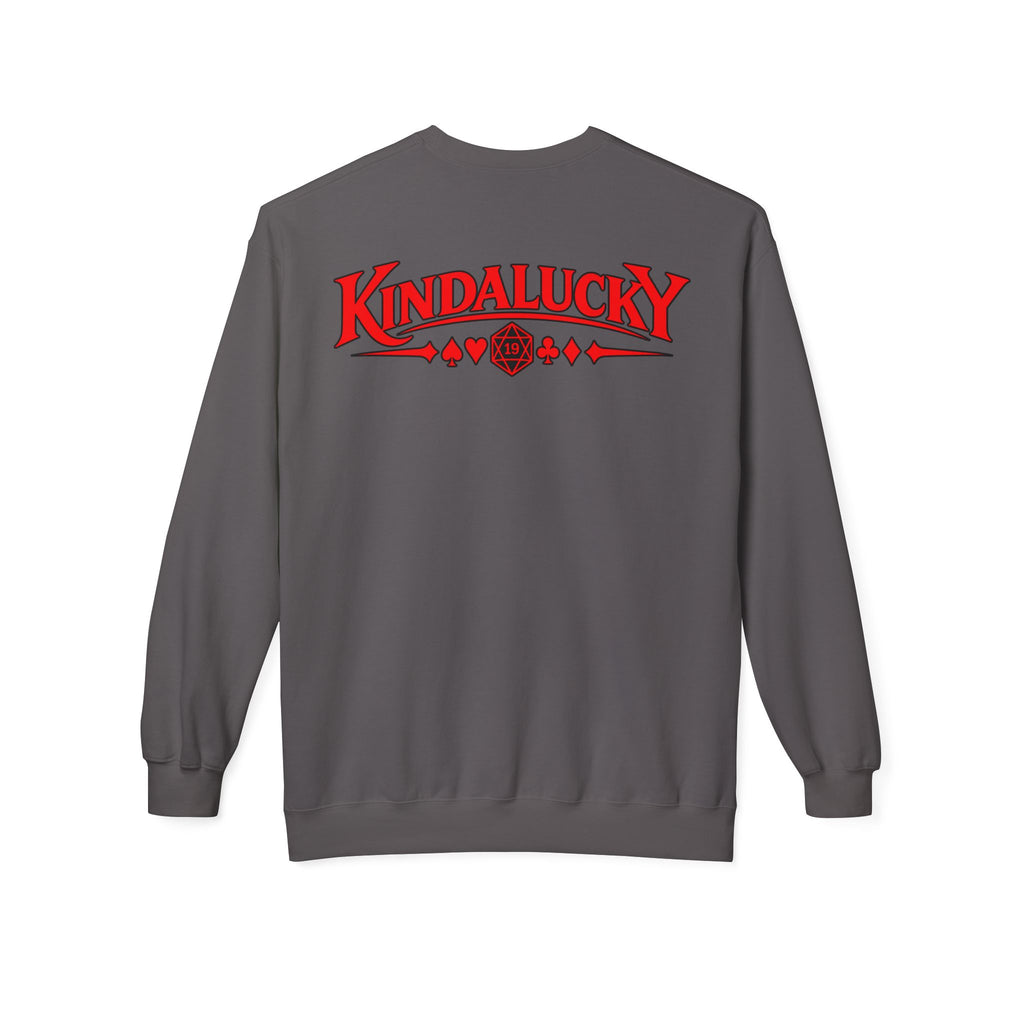 Card-Dead But Still Playing Poker Crewneck Sweatshirt