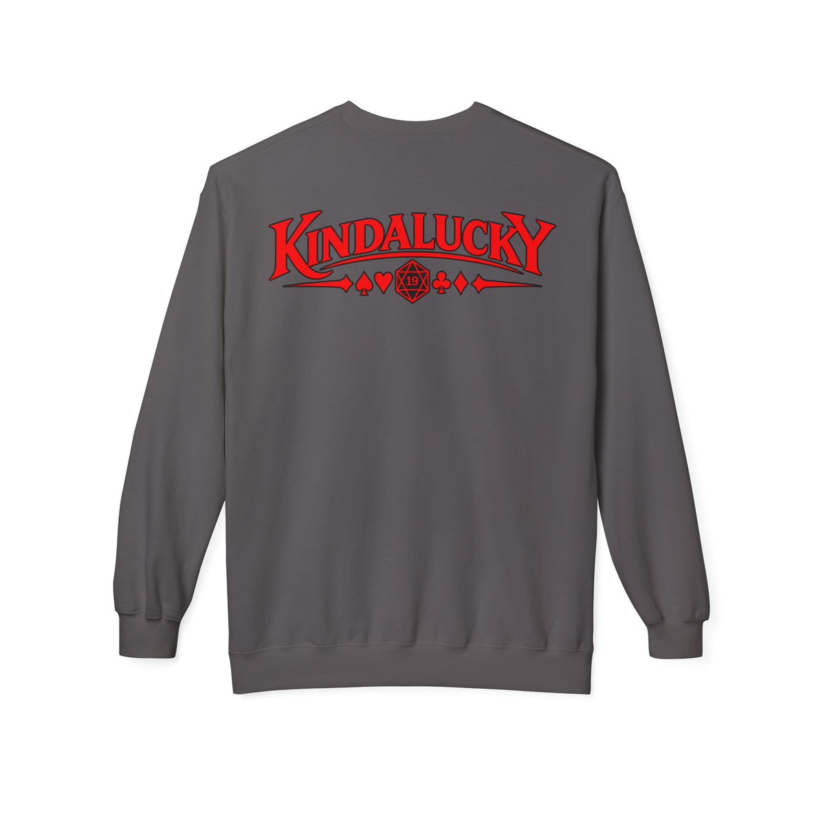 Card-Dead But Still Playing Poker Crewneck Sweatshirt