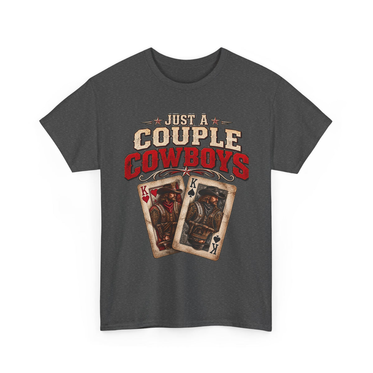 Couple Cowboys Poker Version 2 Poker Tee