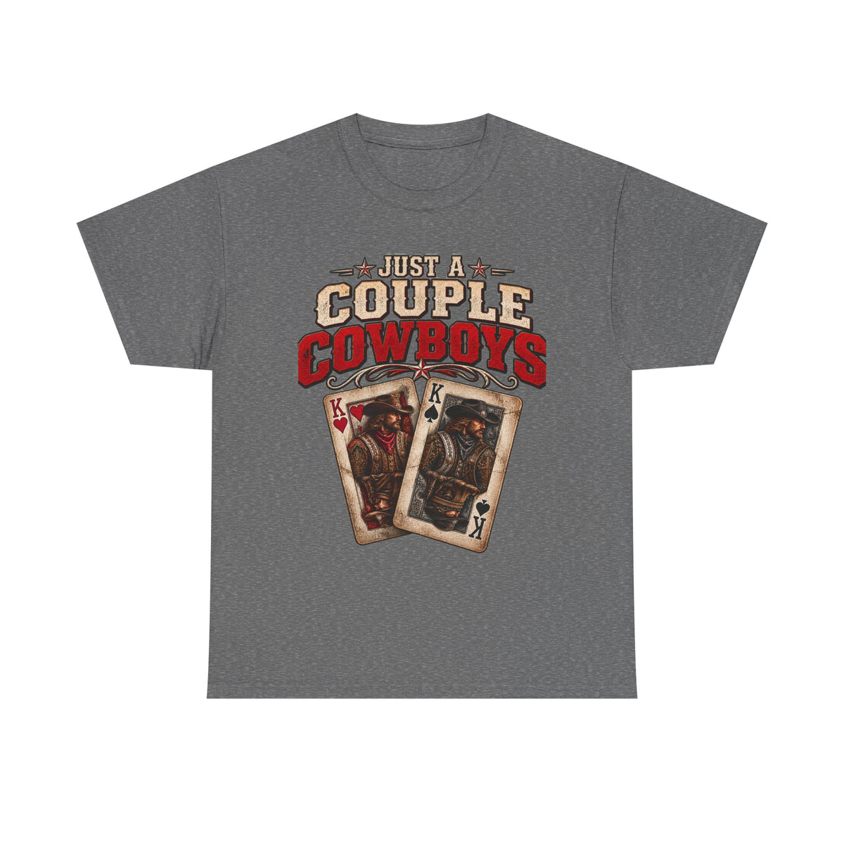 Couple Cowboys Poker Version 2 Poker Tee