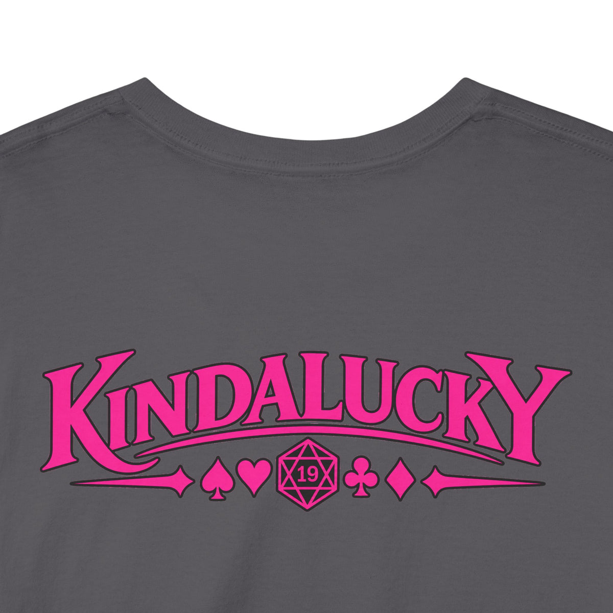 Being Card Dead is a Full Time Job Pink Poker  Shirt | Kindalucky logo sleeves