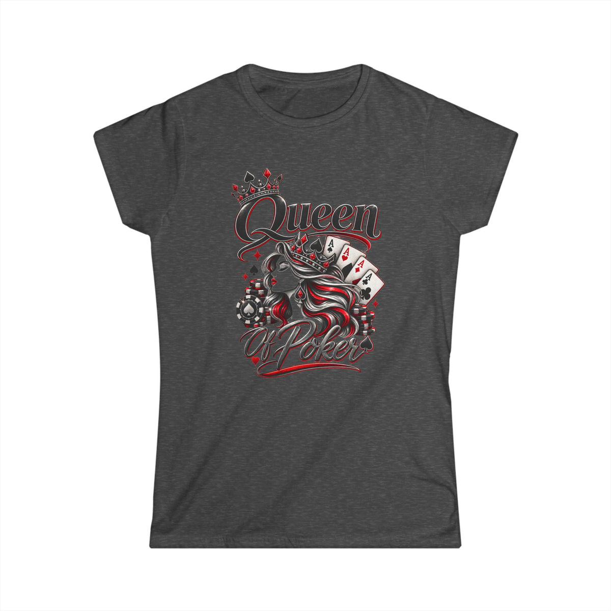 Women in Poker Shirt