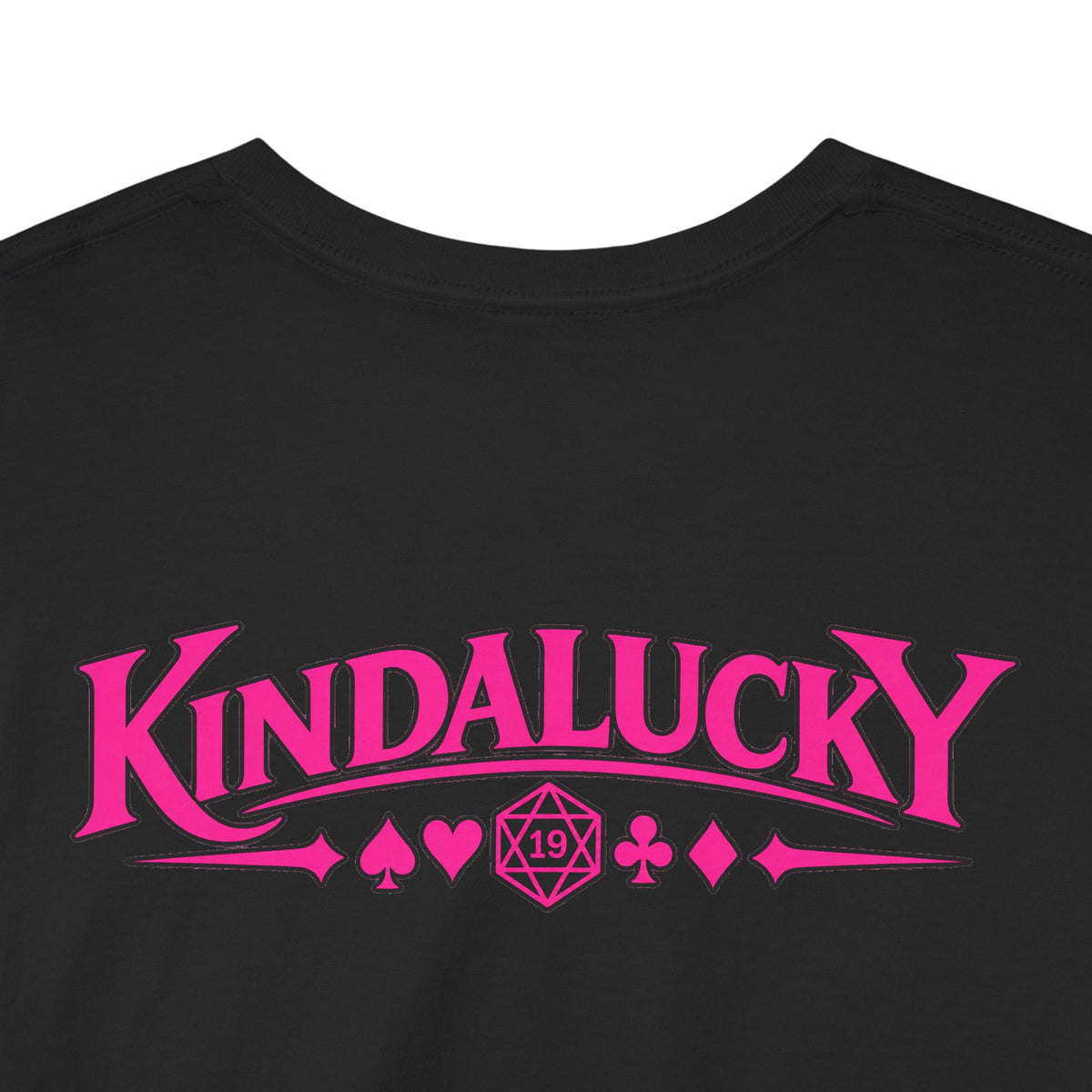 Being Card Dead is a Full Time Job Pink Poker  Shirt | Kindalucky logo sleeves