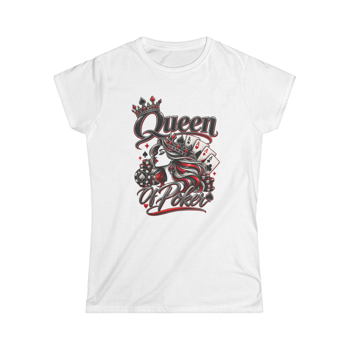 Women in Poker Shirt