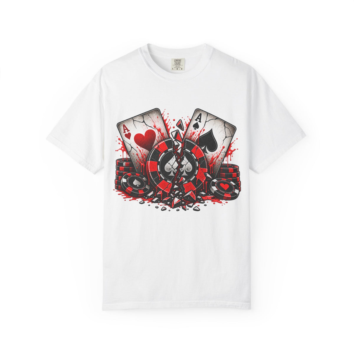 Aces Cracked Poker Bad Beat Poker Shirt