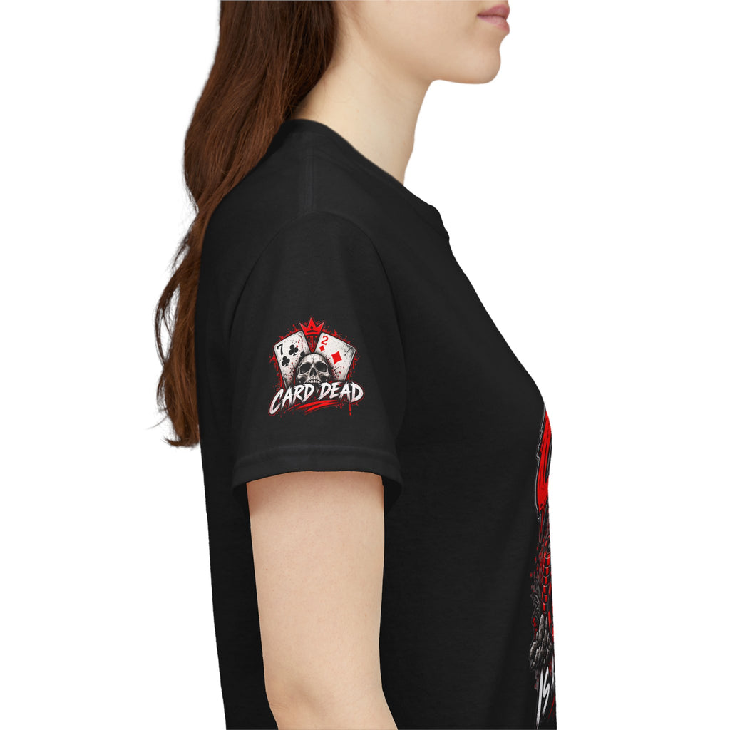 Being Card Dead is a Full Time Job Poker  Shirt | Kindalucky logo sleeves