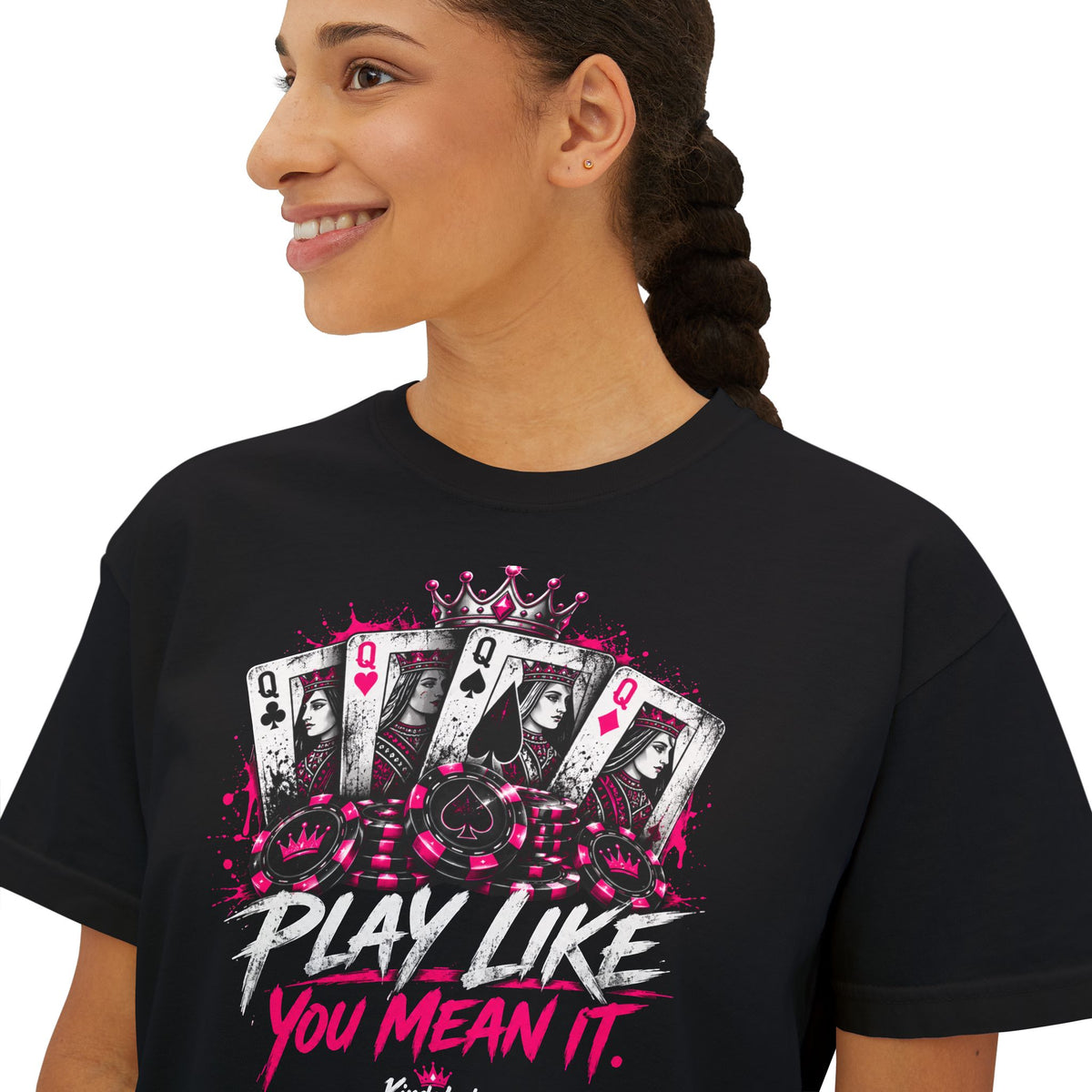 Play Like You Mean It Poker Tee | Kindalucky Graphic Tee