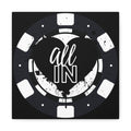 All In Poker Canvas Wall Art