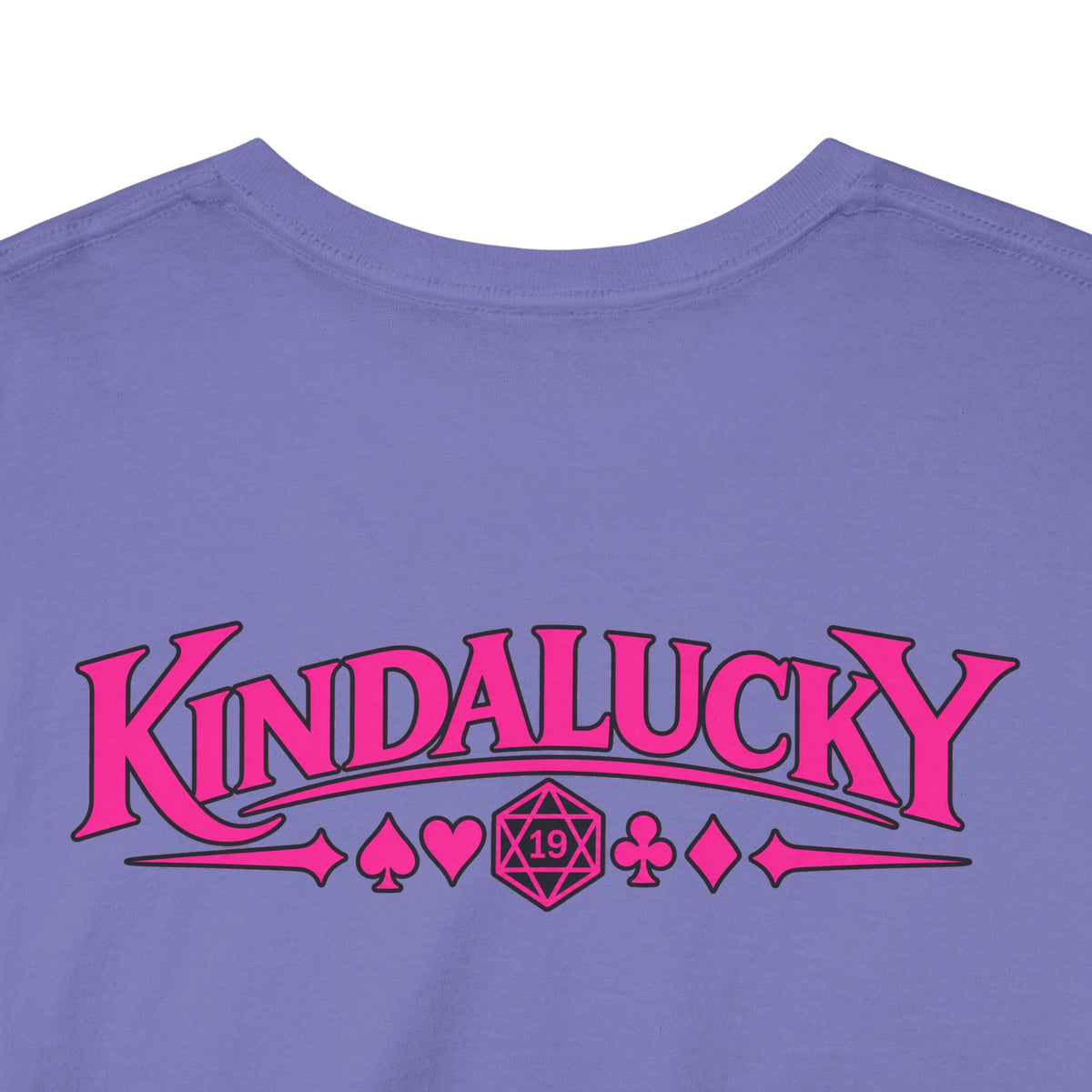 Being Card Dead is a Full Time Job Pink Poker  Shirt | Kindalucky logo sleeves