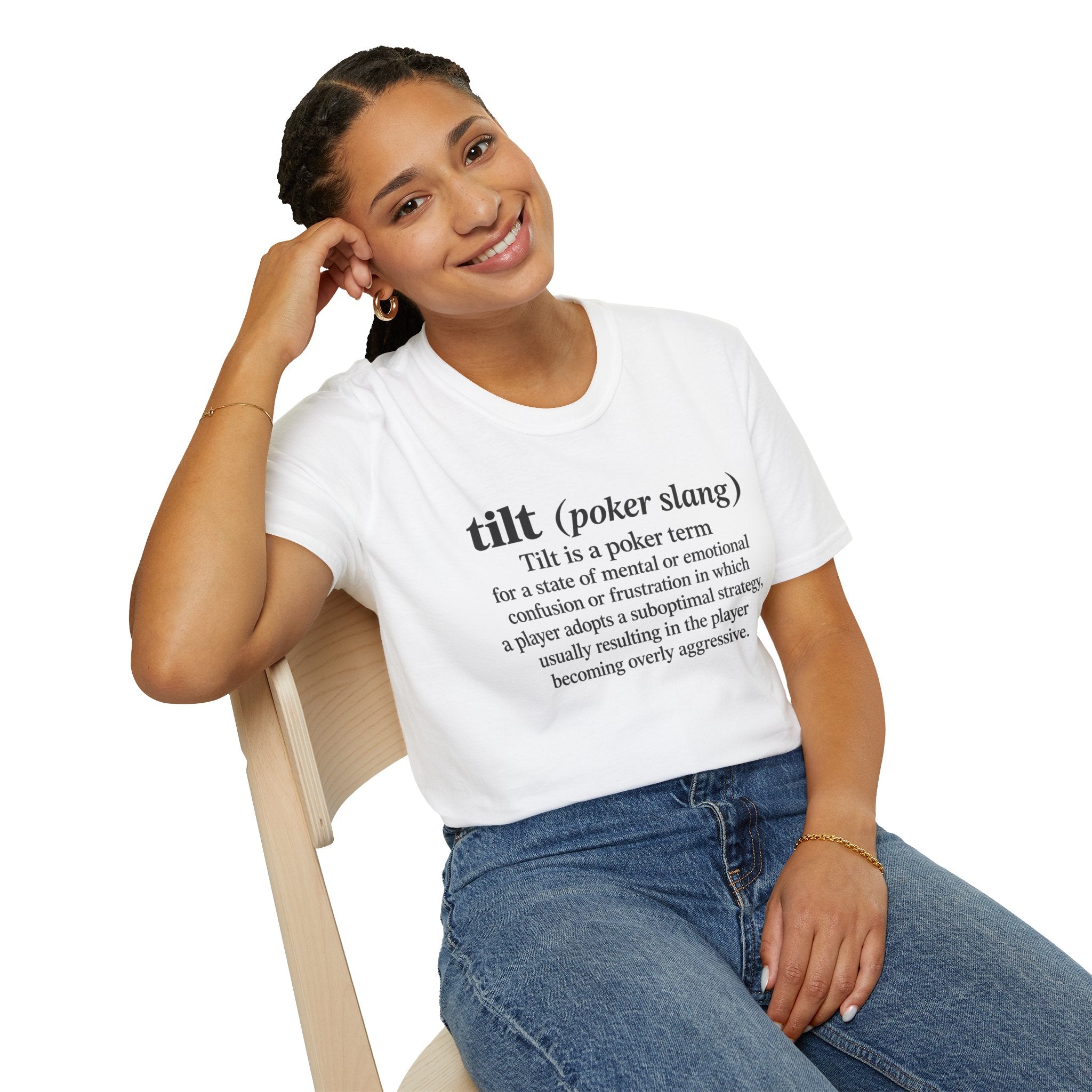 tilt (poker slang) definition Shirt Black Text