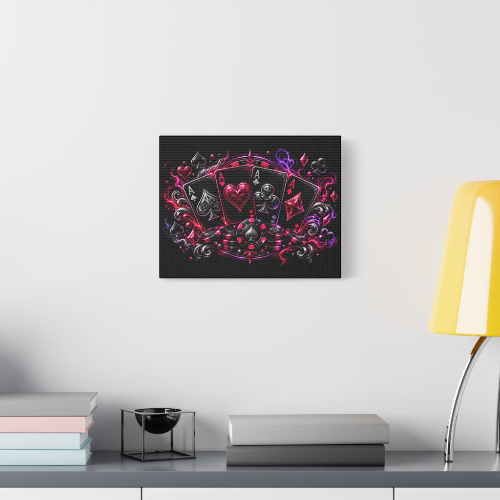 Four Aces Mystical Poker Canvas Wall Art