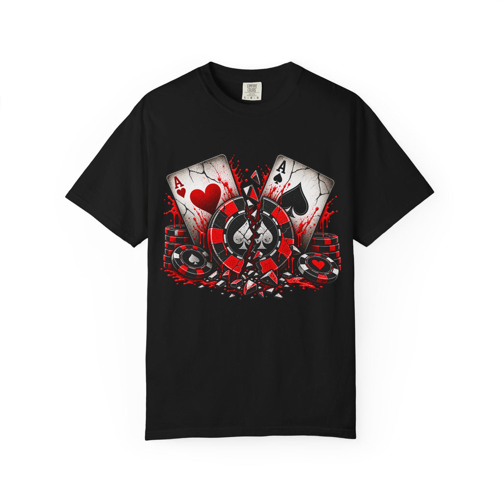 Aces Cracked Poker Bad Beat Poker Shirt