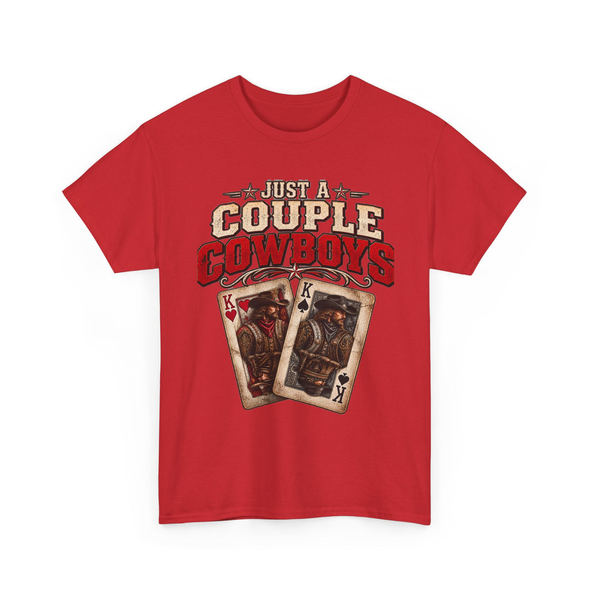 Couple Cowboys Poker Version 2 Poker Tee