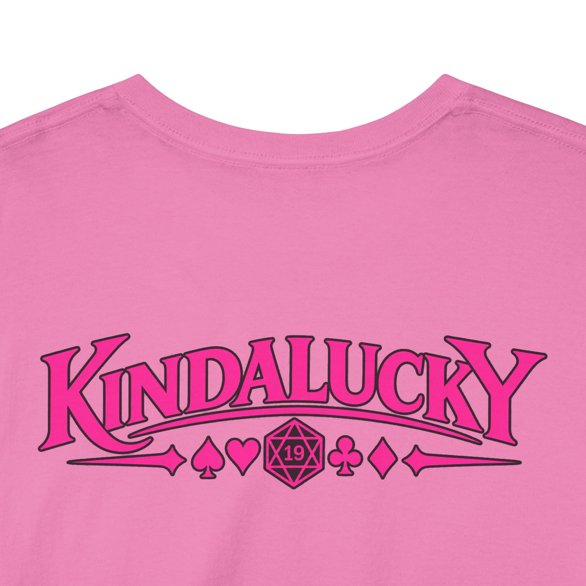 Being Card Dead is a Full Time Job Pink Poker  Shirt | Kindalucky logo sleeves