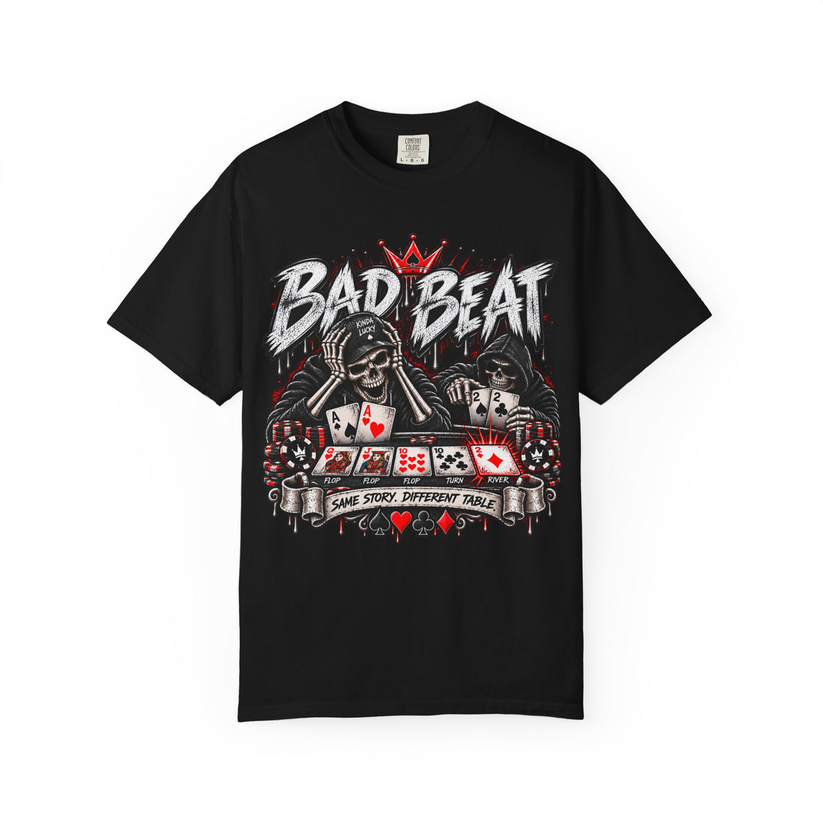 Bad Beat Rivered Poker Shirt