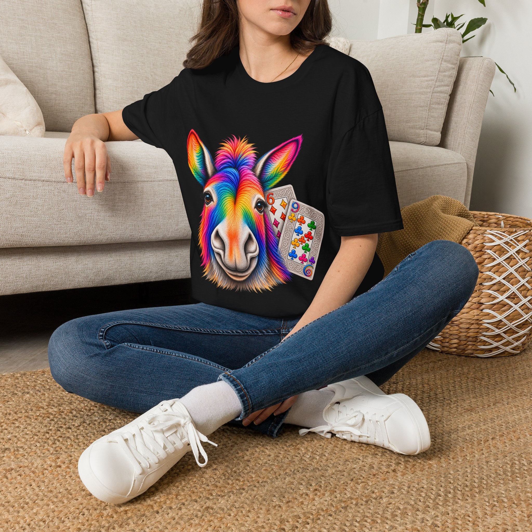 Rainbow Donkey 69 Poker Shirt