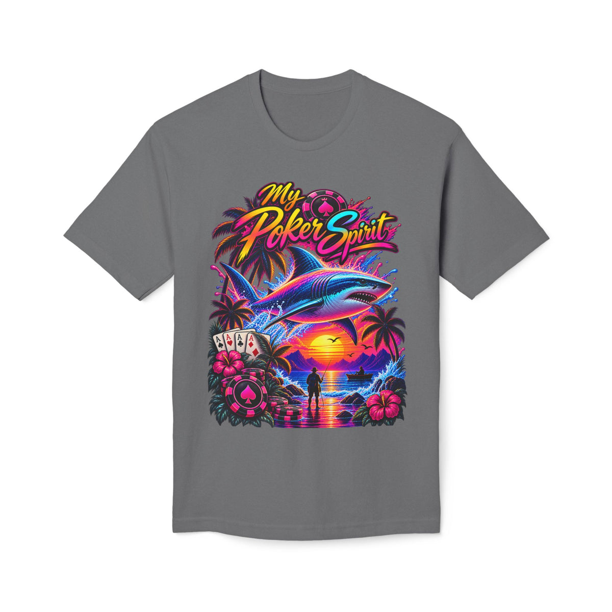 My Poker Spirit Shark Poker Shirt — Kindalucky Card Player Tee