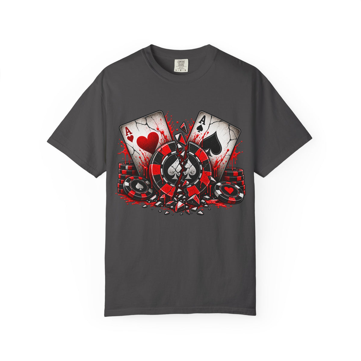 Aces Cracked Poker Bad Beat Poker Shirt