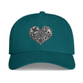 Heart Floral Poker Hat