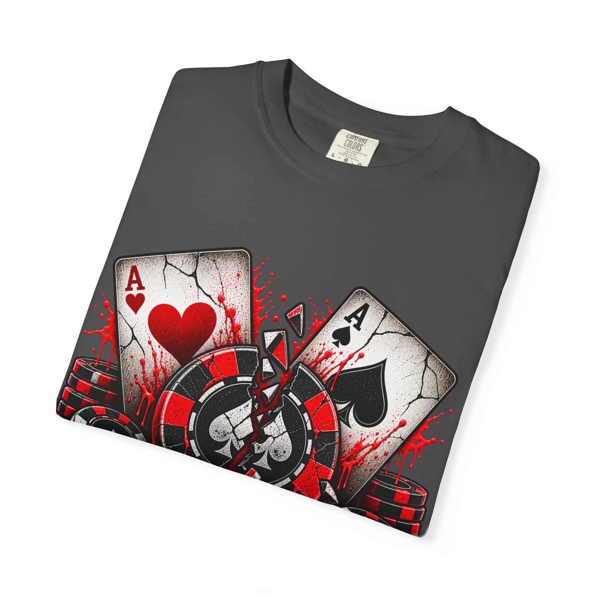 Aces Cracked Poker Bad Beat Poker Shirt