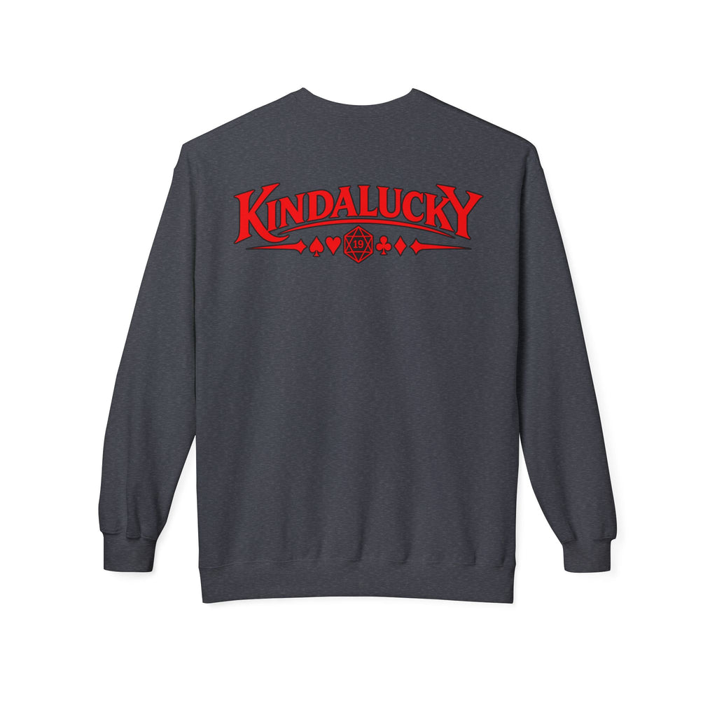 Card-Dead But Still Playing Poker Crewneck Sweatshirt
