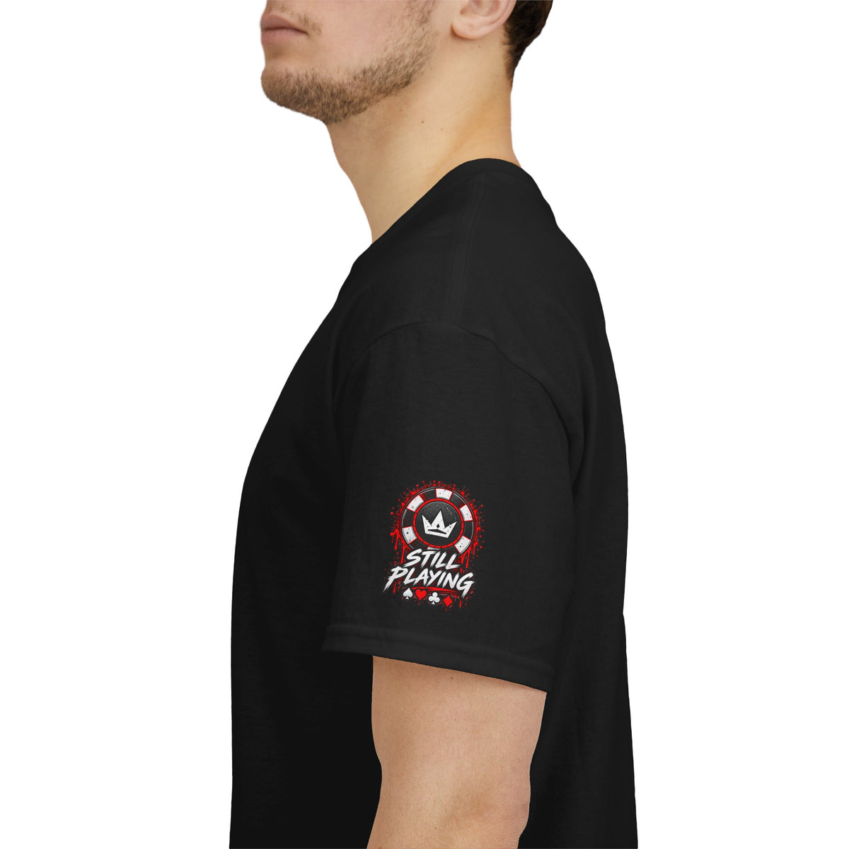 Being Card Dead is a Full Time Job Poker  Shirt | Kindalucky logo sleeves