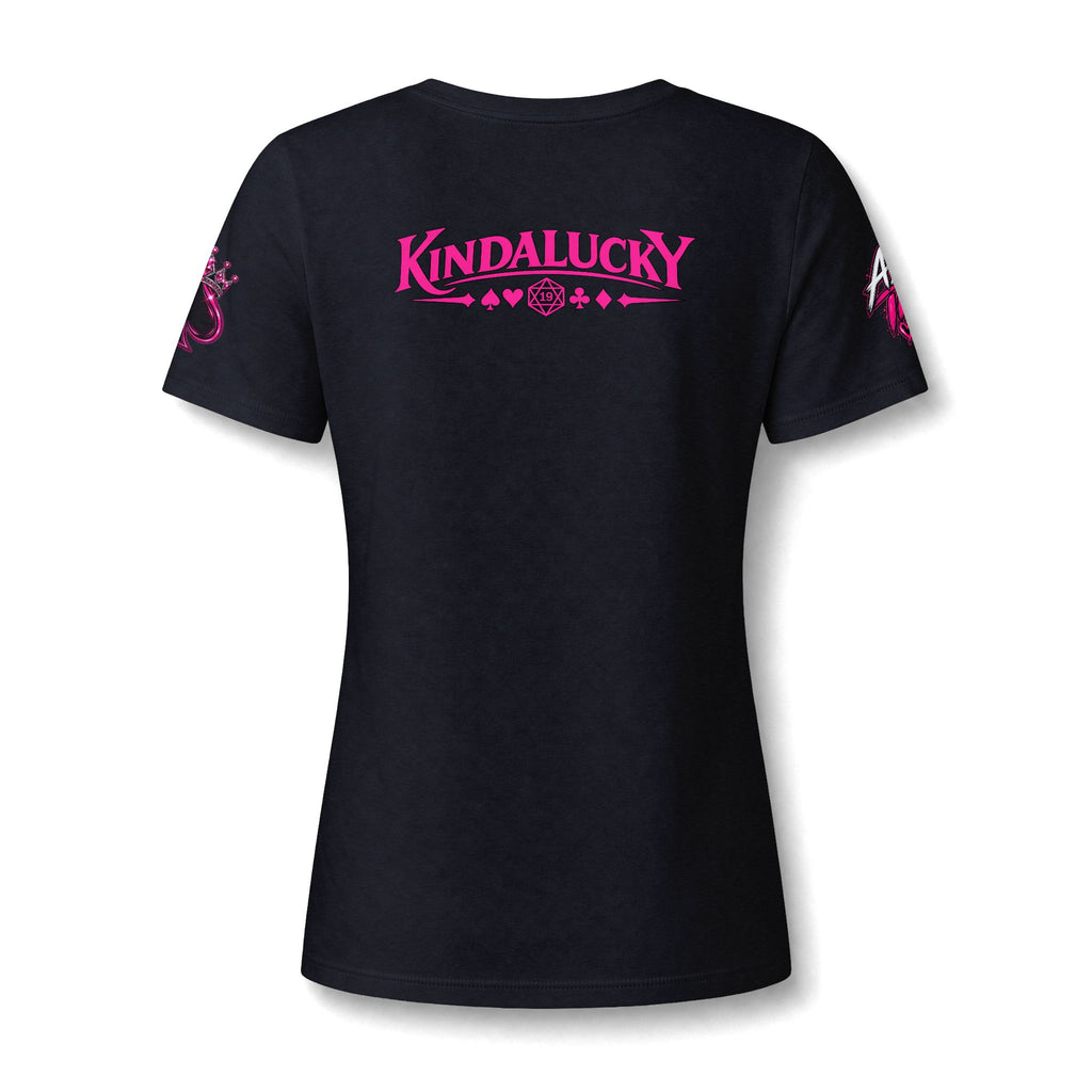 She Came to Play V-Neck Ladies Poker Shirt