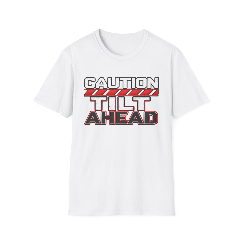 Caution Tilt Ahead Shirt | Construction Warning Graphic Tee