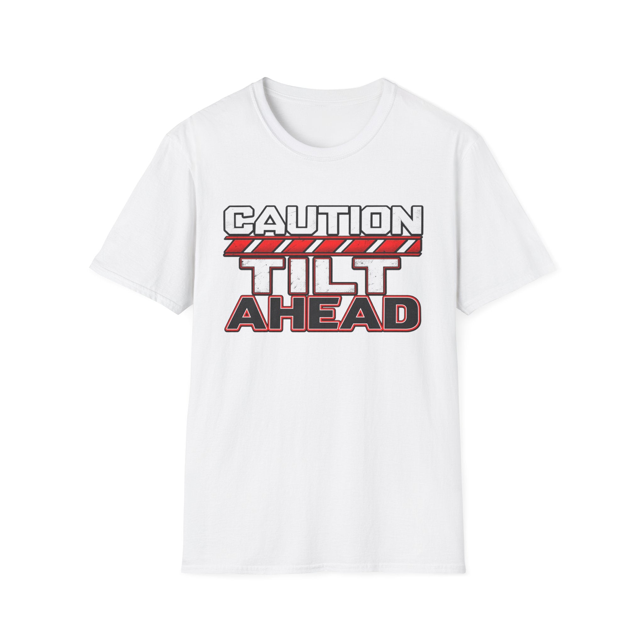 Caution Tilt Ahead Shirt | Construction Warning Graphic Tee