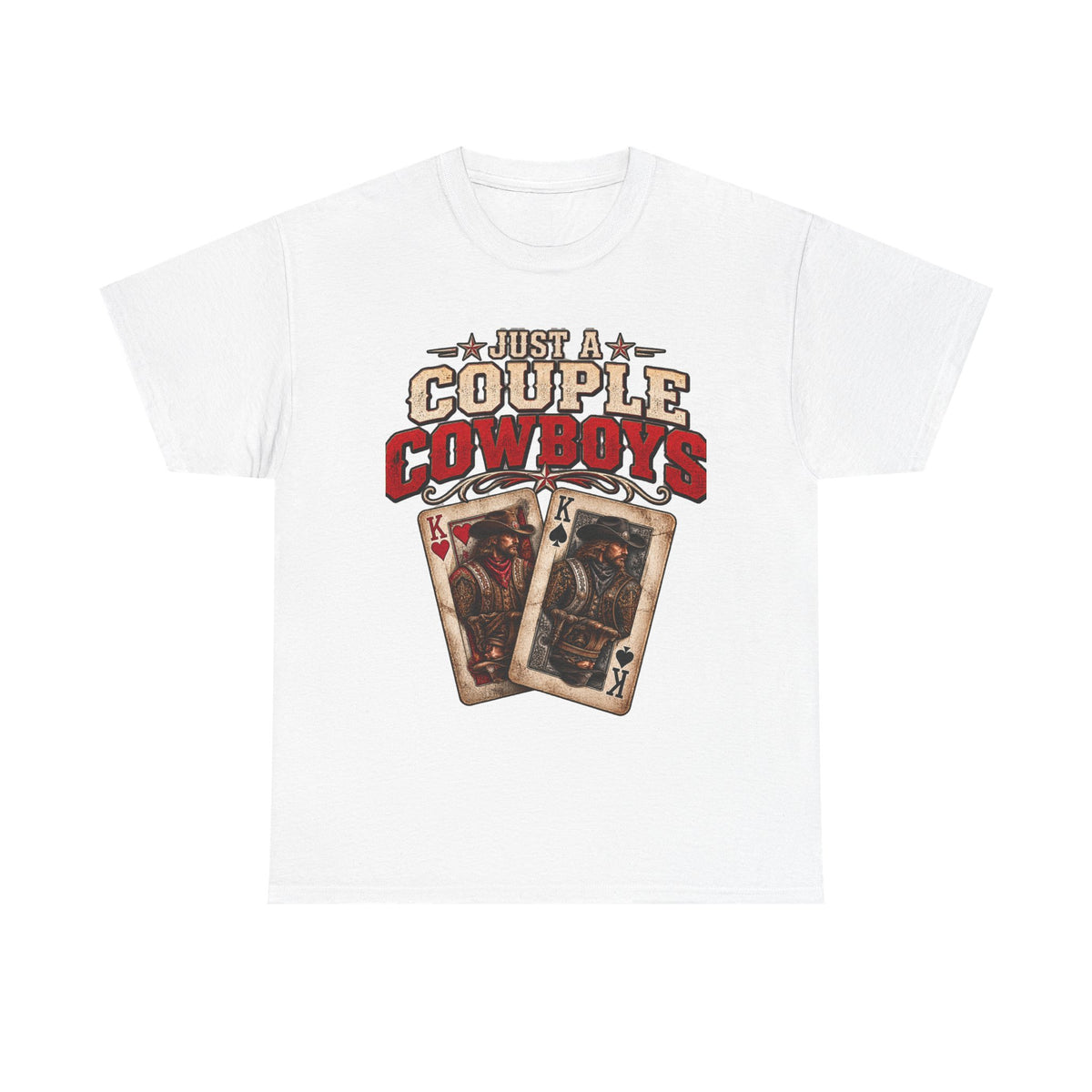 Couple Cowboys Poker Version 2 Poker Tee