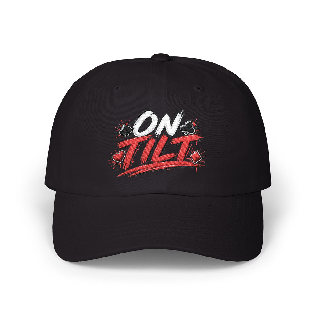 On Tilt Suits Poker Hat | Retro gaming splatter embroidered hat