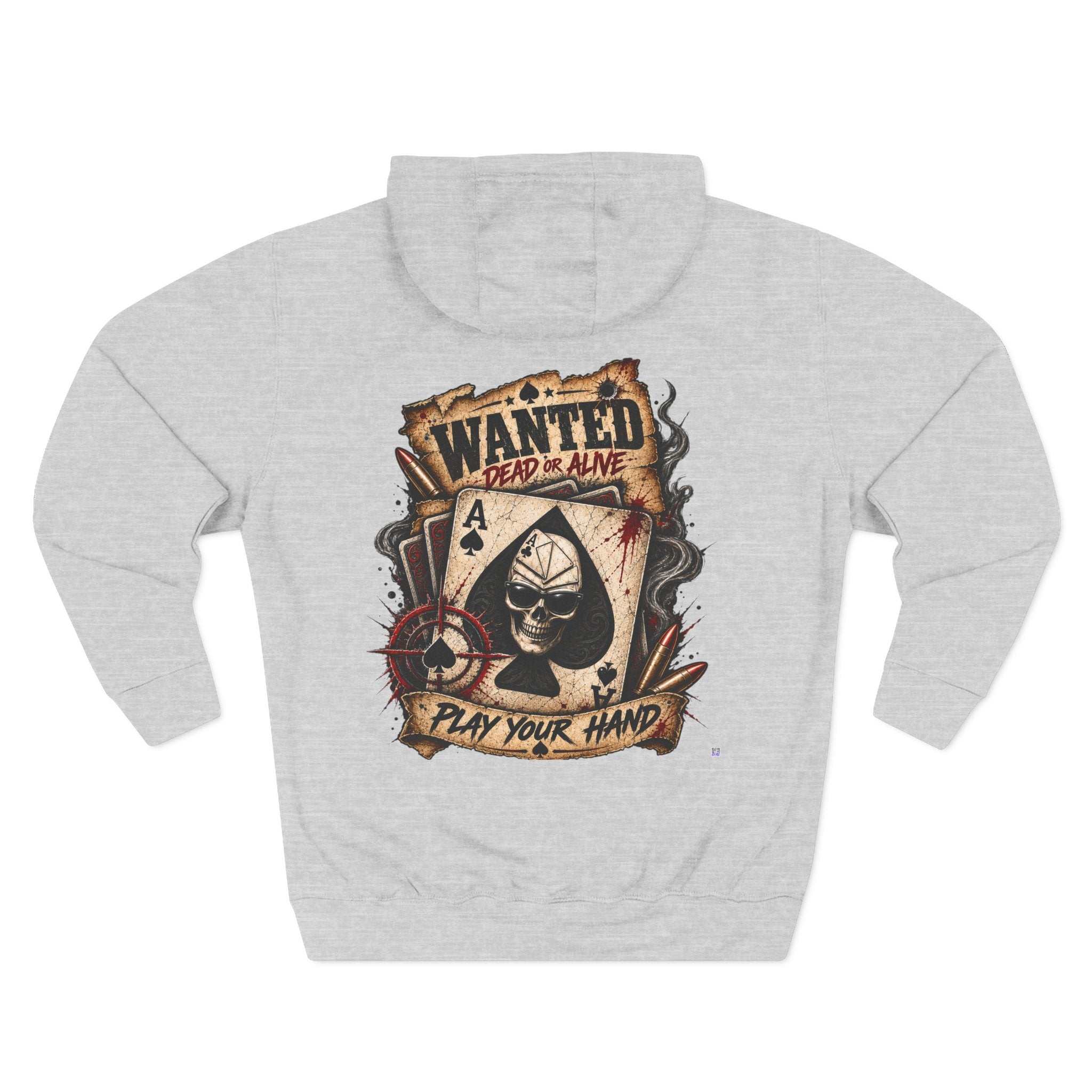 Poker Wanted Aces Three-Panel Fleece Hoodie